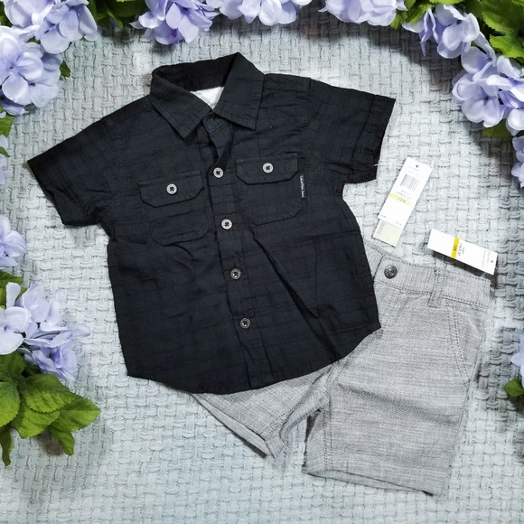 Calvin Klein Other - 2/$28 Calvin Klein gray/black Summer shirt/shorts